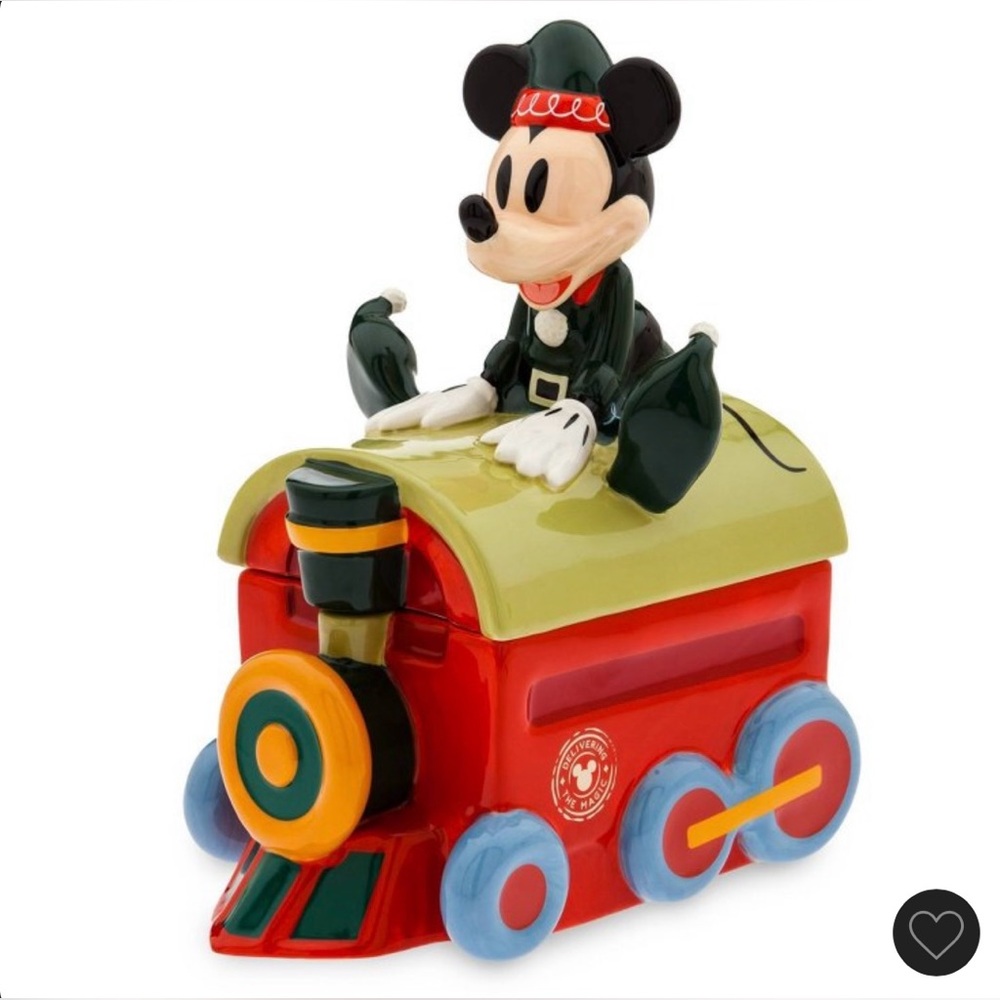 *NWT* Disney Elf Mickey Mouse Train Cookie Jar MSRP: $59.99